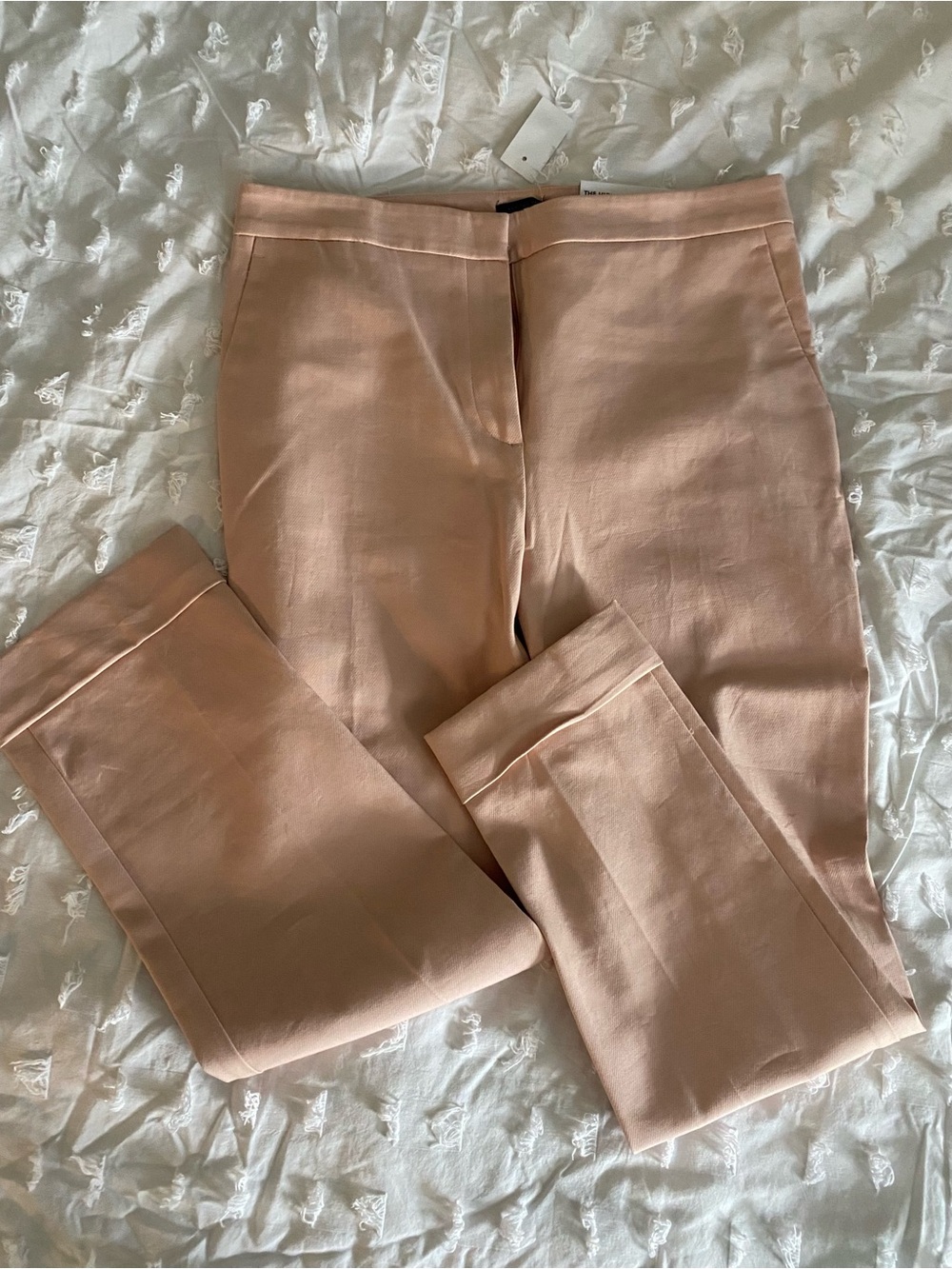 Ann Taylor Women's High Waist Ankle Pant in blush